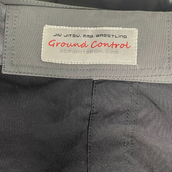 Ground Control Fight Shorts – Black/Gray – Size 34 – Jiu Jitsu / MMA - Picture 2 of 4